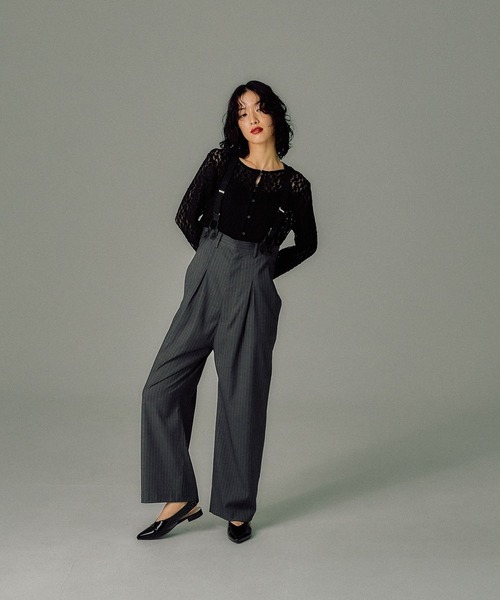 LEPSIM（レプシィム）の「【FOR I SERIES】アソートサスペンダーパンツ　145443（その他パンツ・レディース・ネイビー/グレー/ブラック・FREE）」の21枚目の写真