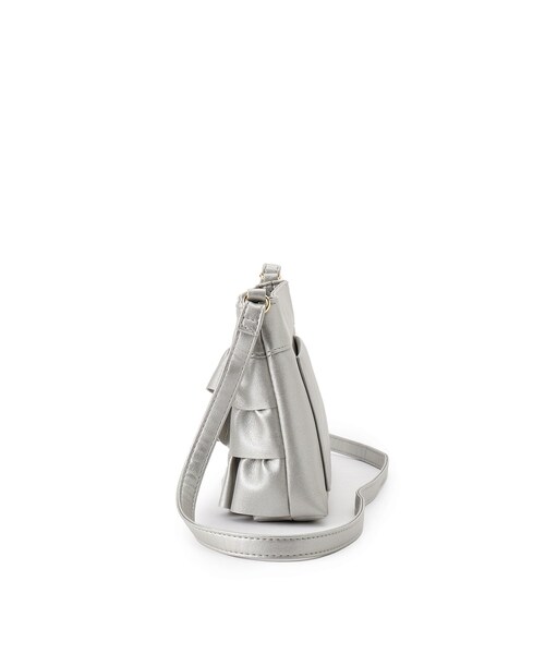 SHOO・LA・RUE（シューラルー）の「◆【軽量】大人かわいい フリルショルダーバッグ（ショルダーバッグ・レディース・アイボリー/ブラック/シルバー・00）」の6枚目の写真