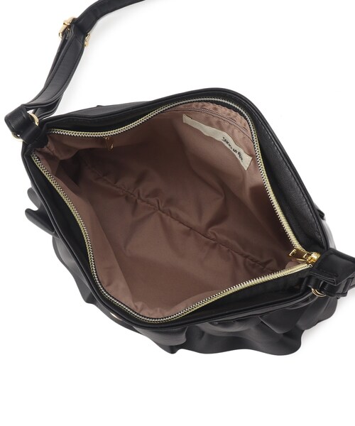 SHOO・LA・RUE（シューラルー）の「◆【軽量】大人かわいい フリルショルダーバッグ（ショルダーバッグ・レディース・アイボリー/ブラック/シルバー・00）」の11枚目の写真