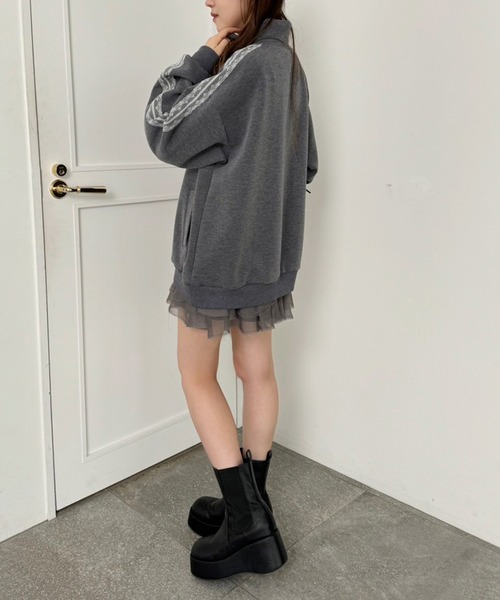 セール】ハーフジップオーバーサイズスウェット（スウェット）｜one