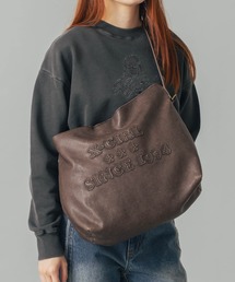 X-girl | PATCHED LOGO FAUX LEATHER SHOULDER BAG(ショルダーバッグ)