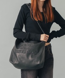 X-girl | PATCHED LOGO FAUX LEATHER SHOULDER BAG(ショルダーバッグ)