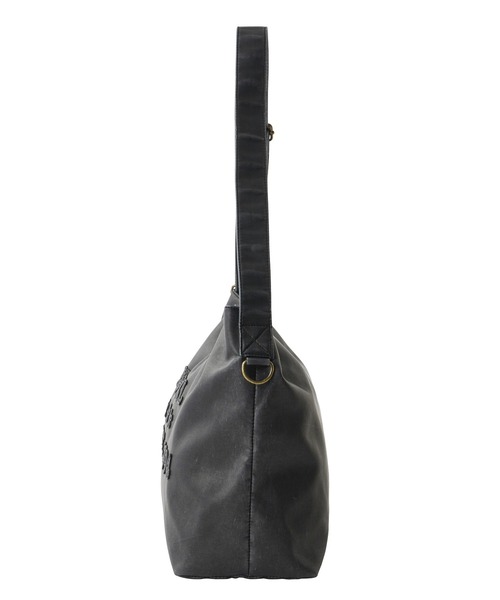 X-girl（エックスガール）の「PATCHED LOGO FAUX LEATHER SHOULDER BAG（ショルダーバッグ・レディース・ブラウン/ブラック・ONE SIZE）」の9枚目の写真