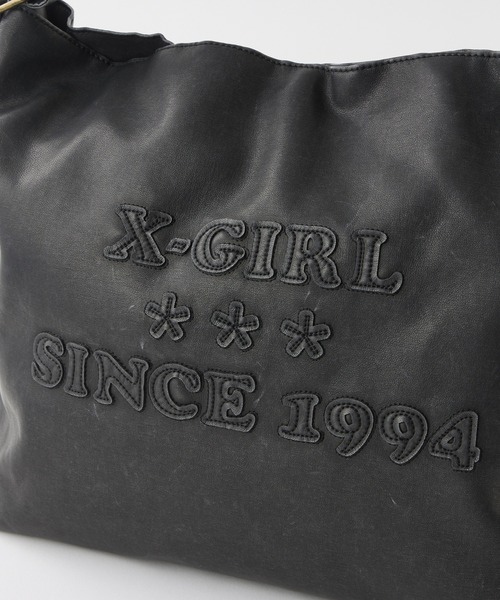 X-girl（エックスガール）の「PATCHED LOGO FAUX LEATHER SHOULDER BAG（ショルダーバッグ・レディース・ブラウン/ブラック・ONE SIZE）」の11枚目の写真
