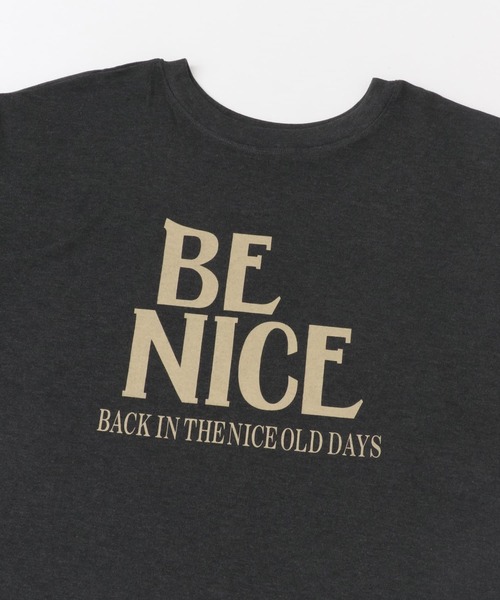 CHIGNON(シニヨン)の「CHIGNON BE NICE5分袖Tシャツ(Tシャツ/カットソー・レディース・チャコールグレー/ホワイト・FREE)」の6枚目の写真