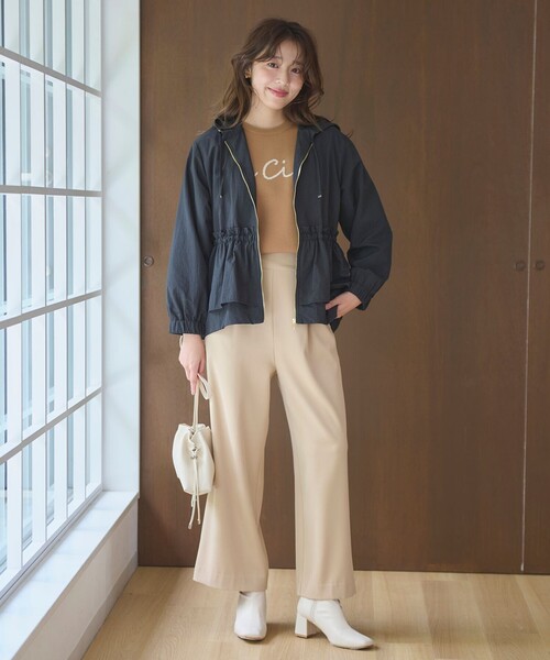 Feroux(フェルゥ)の「【洗える】レタードロゴ プルオーバーニット(ニット/セーター・レディース・グレー系/アイボリー系/ダークブラウン系・F)」の10枚目の写真