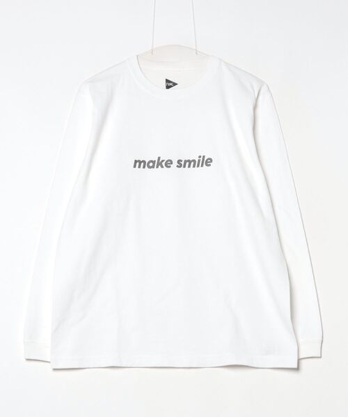 FUNG(ファング)の「FUNG/ファング L/S TEE make smile(Tシャツ/カットソー・レディース・ホワイト・S)」の1枚目の写真