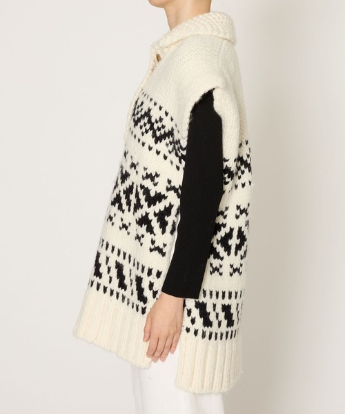 BABYLONE（バビロン）の「ノルディックベスト（ベスト・レディース・アイボリー・フリー）」の10枚目の写真