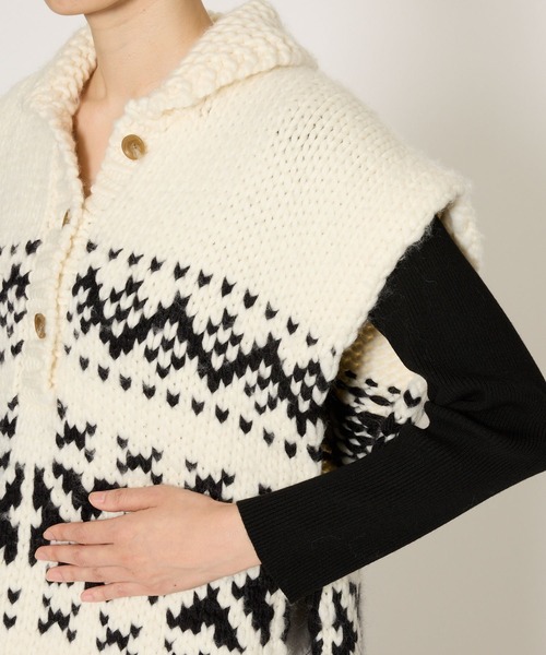 BABYLONE（バビロン）の「ノルディックベスト（ベスト・レディース・アイボリー・フリー）」の14枚目の写真