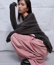 Nora Lily（ノラリリー）の「【Nora Lily】Mad Satin Flower Tuck Pants (UNISEX)（その他パンツ）」