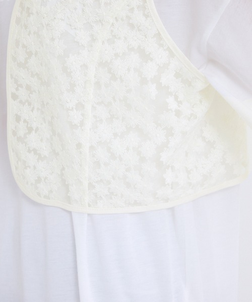 ROPE' PICNIC（ロペピクニック）の「フラワーレースベスト（ベスト・レディース・ブラック/キナリ・38）」の13枚目の写真