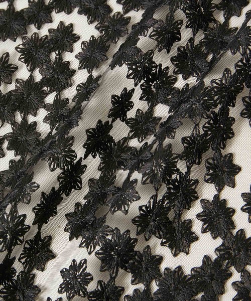 ROPE' PICNIC（ロペピクニック）の「フラワーレースベスト（ベスト・レディース・ブラック/キナリ・38）」の5枚目の写真