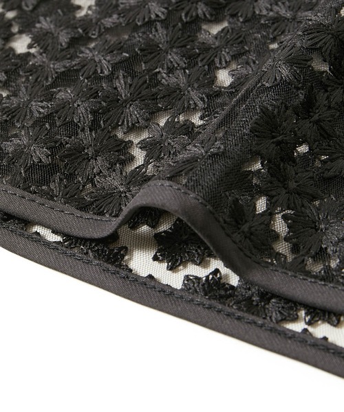 ROPE' PICNIC（ロペピクニック）の「フラワーレースベスト（ベスト・レディース・ブラック/キナリ・38）」の6枚目の写真