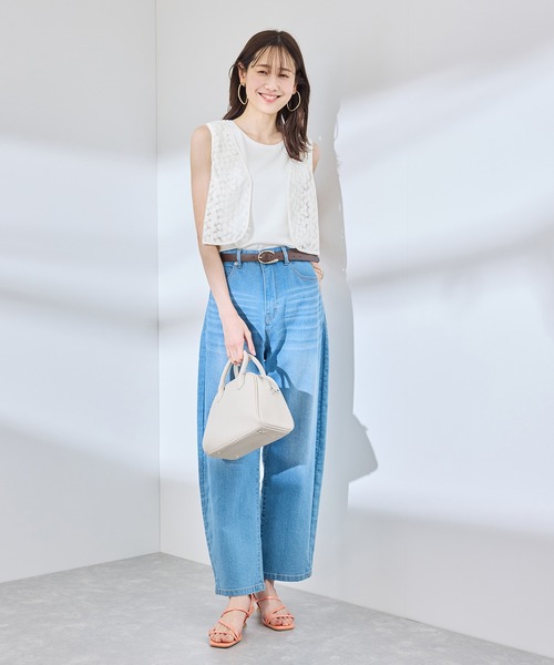 ROPE' PICNIC（ロペピクニック）の「フラワーレースベスト（ベスト・レディース・ブラック/キナリ・38）」の19枚目の写真