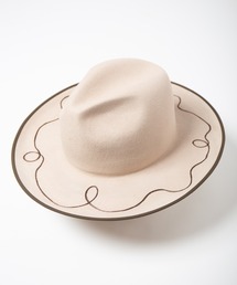 INDIETRO ASSOCIATION（インディエトロアソシエーション）の「Rabbit Fur Long Brim Hat / ファーウールロングブリムハット（ハット）」