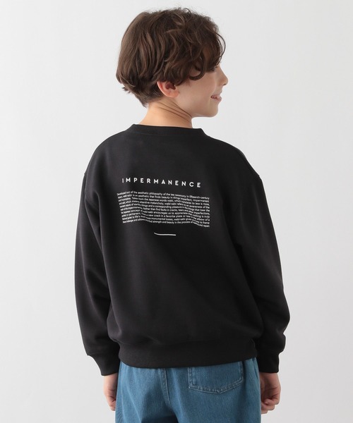 GLOBAL WORK Smile Seed Store（グローバルワーク スマイルシードストア）の「裏毛プリントスウェットプルオーバー長袖/キッズ/115333（Tシャツ/カットソー・キッズ・グレー系その他2/グレー系その他/ブラウン/ネイビー/ナチュラル/ブルー/グリーン/ブラック系その他/ブラック/ライトグレー・100cm/140cm/120cm/150cm/130cm/110cm）」の3枚目の写真