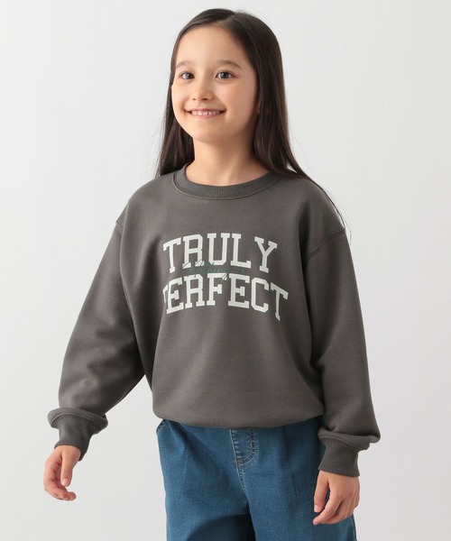 GLOBAL WORK Smile Seed Store（グローバルワーク スマイルシードストア）の「裏毛プリントスウェットプルオーバー長袖/キッズ/115333（Tシャツ/カットソー・キッズ・グレー系その他2/グレー系その他/ブラウン/ネイビー/ナチュラル/ブルー/グリーン/ブラック系その他/ブラック/ライトグレー・100cm/140cm/120cm/150cm/130cm/110cm）」の5枚目の写真