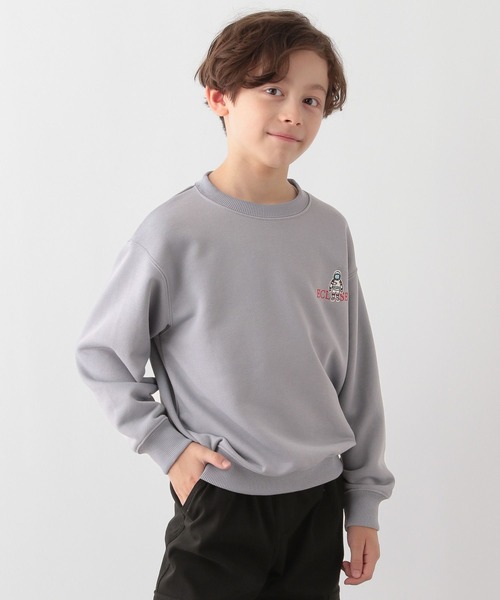 GLOBAL WORK Smile Seed Store（グローバルワーク スマイルシードストア）の「裏毛プリントスウェットプルオーバー長袖/キッズ/115333（Tシャツ/カットソー・キッズ・グレー系その他2/グレー系その他/ブラウン/ネイビー/ナチュラル/ブルー/グリーン/ブラック系その他/ブラック/ライトグレー・100cm/140cm/120cm/150cm/130cm/110cm）」の10枚目の写真