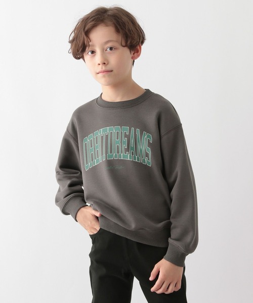 GLOBAL WORK Smile Seed Store（グローバルワーク スマイルシードストア）の「裏毛プリントスウェットプルオーバー長袖/キッズ/115333（Tシャツ/カットソー・キッズ・グレー系その他2/グレー系その他/ブラウン/ネイビー/ナチュラル/ブルー/グリーン/ブラック系その他/ブラック/ライトグレー・100cm/140cm/120cm/150cm/130cm/110cm）」の6枚目の写真