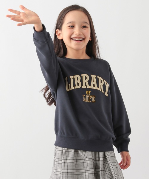 GLOBAL WORK Smile Seed Store（グローバルワーク スマイルシードストア）の「裏毛プリントスウェットプルオーバー長袖/キッズ/115333（Tシャツ/カットソー・キッズ・グレー系その他2/グレー系その他/ブラウン/ネイビー/ナチュラル/ブルー/グリーン/ブラック系その他/ブラック/ライトグレー・100cm/140cm/120cm/150cm/130cm/110cm）」の9枚目の写真