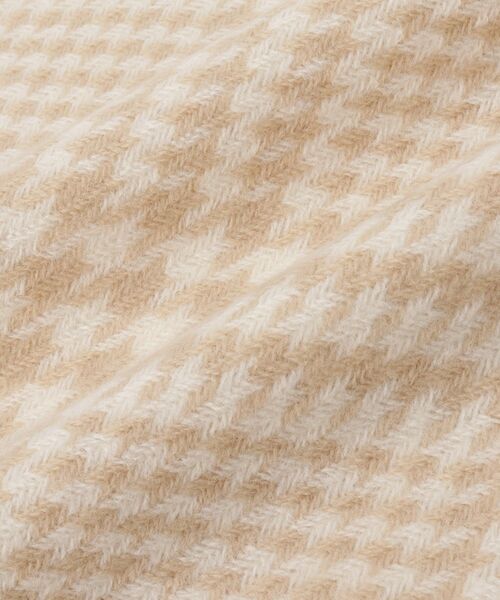 OPAQUE.CLIP（オペークドットクリップ）の「◆千鳥チェックストール（ストール/ショール・レディース・ベージュ/グレー系4/ブラック・00）」の6枚目の写真