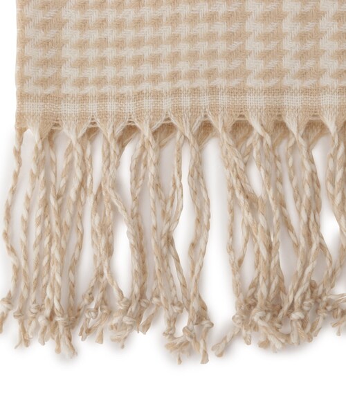 OPAQUE.CLIP（オペークドットクリップ）の「◆千鳥チェックストール（ストール/ショール・レディース・ベージュ/グレー系4/ブラック・00）」の8枚目の写真