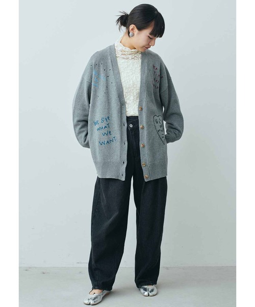 ＭＥＤＥ１９Ｆ カーヴィーシルエットのブラックデニムパンツ（デニムパンツ）｜MEDE19F（メデジュウキュウ）