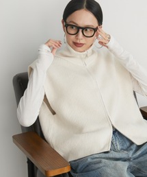 Auntie Rosa Holiday | ジップアップニットベスト(ベスト)