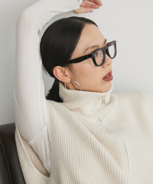 Auntie Rosa Holiday（アンティローザホリデー）の「ジップアップニットベスト（ベスト・レディース・ブラック/アイボリー/ブラウン・FREE）」の18枚目の写真