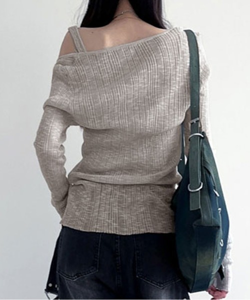 MAISON DE THERESE(メゾン ド テレーズ)の「ニット2点セット(キャミソール&Tシャツ)(ニット/セーター・レディース・グレー/ブラック・S/M/L)」の17枚目の写真