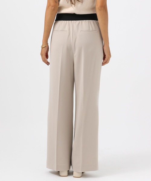 BAYFLOW（ベイフロー）の「[ウエストゴム仕様]ダブルタックワイドパンツ（その他パンツ・レディース・グレイッシュベージュ/ブラック・MEDIUM/SMALL）」の15枚目の写真