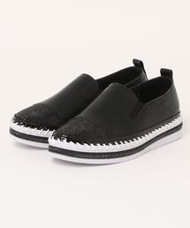 MUUM（ムーム）の「【MUUM】 カガリステッチスリッポンスニーカー（スリッポン）」