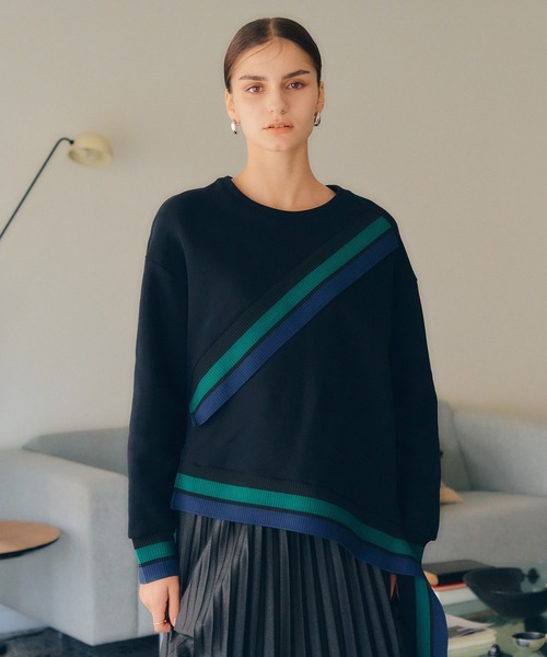 Editt by YECCA VECCA リブMIXデザインブルゾンEditt by YECCA VECCA