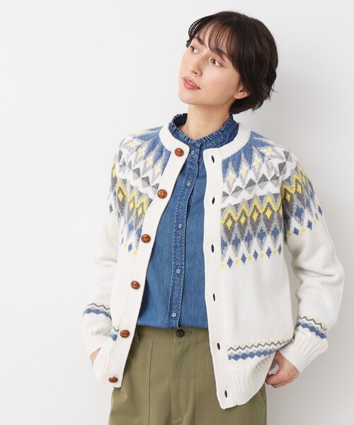 【セール】【ユニセックス・洗える】求心編みカーディガン（カーディガン/ボレロ）｜Dessin（デッサン） 8,910円