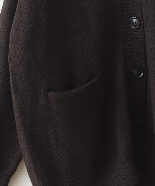 ROOPTOKYO（ループトウキョウ）の「オーバーサイズ Vネックニットカーディガン（カーディガン/ボレロ・メンズ・ブラック/アイボリー/グレー/ベージュ・M/L）」の7枚目の写真