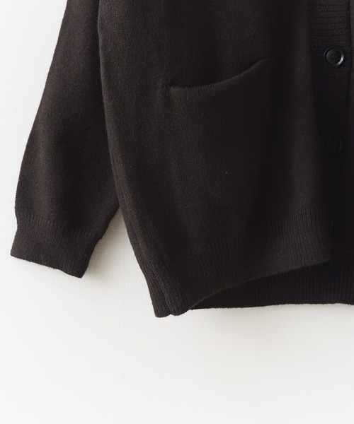 ROOPTOKYO（ループトウキョウ）の「オーバーサイズ Vネックニットカーディガン（カーディガン/ボレロ・メンズ・ブラック/アイボリー/グレー/ベージュ・M/L）」の9枚目の写真