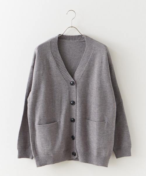 ROOPTOKYO（ループトウキョウ）の「オーバーサイズ Vネックニットカーディガン（カーディガン/ボレロ・メンズ・ブラック/アイボリー/グレー/ベージュ・M/L）」の17枚目の写真