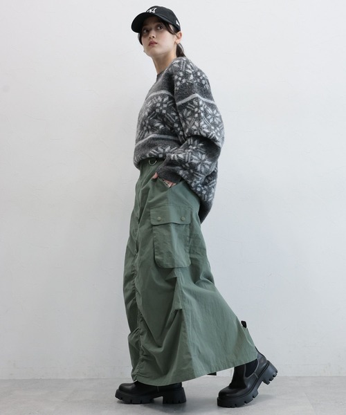 【セール】BIGポケット/ミリタリーカーゴワークスカート(スカート)|RAGEBLUE(レイジブルー) 【セール】BIGポケット/ミリタリーカーゴワークスカート(スカート)|RAGEBLUE(レイジブルー)