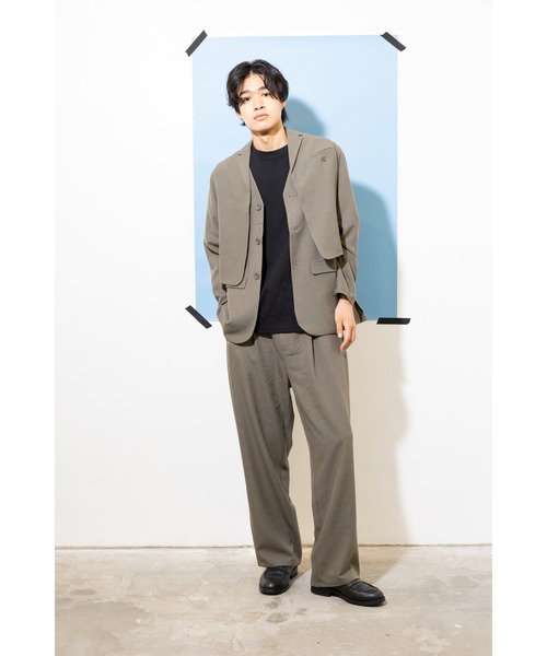 L.H.P（エルエイチピー）の「yipyip/イップイップ/1TUCK STRAIGHT TROUSER（スラックス・レディース・グレー・MEDIUM/LARGE）」の6枚目の写真