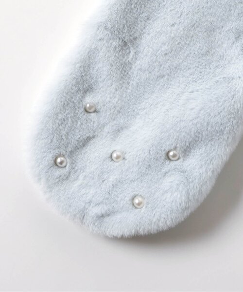 apres les cours（アプレレクール）の「ハートファーマフラー（マフラー・キッズ・サックスブルー/アイボリー/ピンク・140/120）」の13枚目の写真