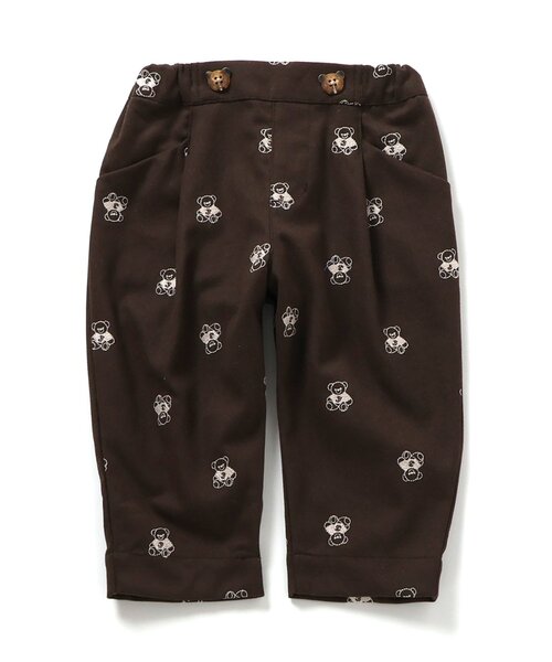 apres les cours（アプレレクール）の「【リンク】tiny bear 総柄長パンツ（その他パンツ・キッズ・アイボリー/ブラウン・80/90/100/110/120）」の17枚目の写真