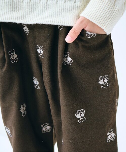 apres les cours(アプレレクール)の「【リンク】tiny bear 総柄長パンツ(その他パンツ・キッズ・アイボリー/ブラウン・80/90/100/110/120)」の19枚目の写真