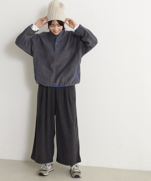 FOUND GOOD（ファウンドグッド）の「スタンドフリースPO（Tシャツ/カットソー・レディース・アイボリー/ブラック/ベージュ/グレー系8・L/M/S）」の2枚目の写真