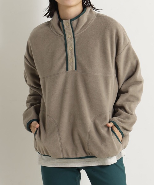 FOUND GOOD（ファウンドグッド）の「スタンドフリースPO（Tシャツ/カットソー・レディース・アイボリー/ブラック/ベージュ/グレー系8・L/M/S）」の3枚目の写真