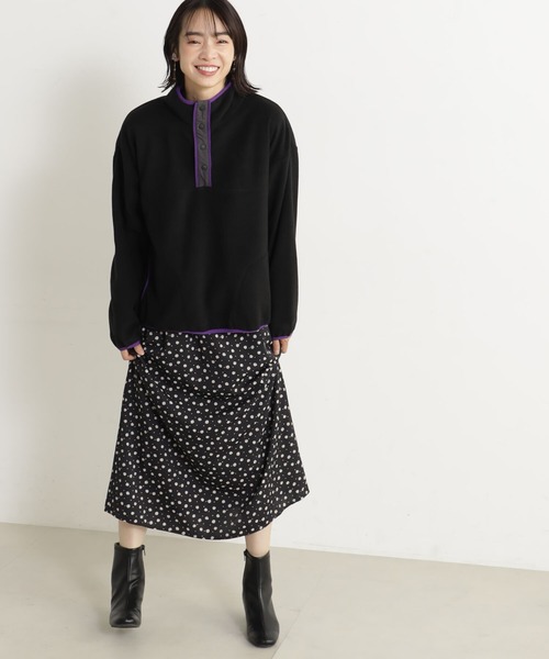 FOUND GOOD（ファウンドグッド）の「スタンドフリースPO（Tシャツ/カットソー・レディース・アイボリー/ブラック/ベージュ/グレー系8・L/M/S）」の5枚目の写真