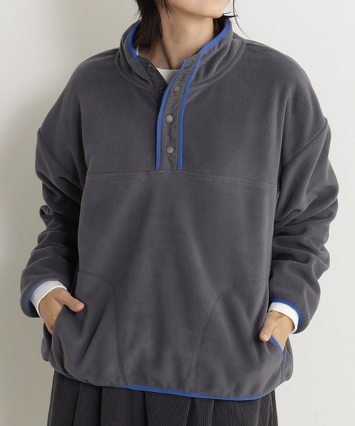 FOUND GOOD（ファウンドグッド）の「スタンドフリースPO（Tシャツ/カットソー・レディース・アイボリー/ブラック/ベージュ/グレー系8・L/M/S）」の12枚目の写真