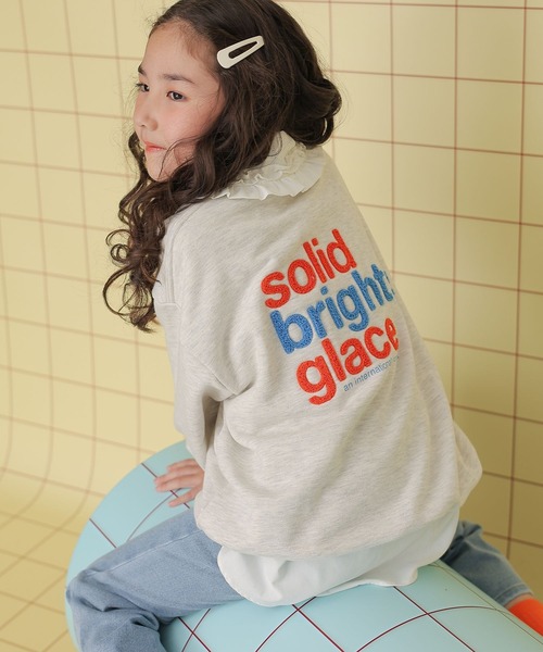 LEPSIM（レプシィム）の「【KIDS】アソート相良スウェット　249184（スウェット・キッズ・杢グレー/ブルー・140/120）」の2枚目の写真