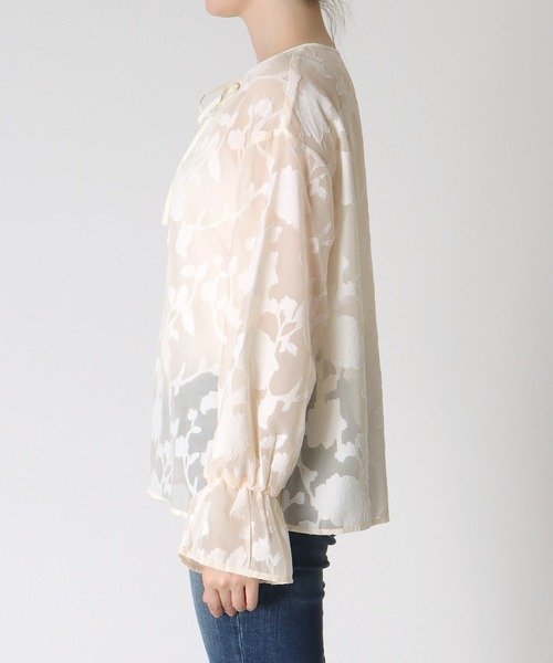 カットジャカードブラウス（シャツ/ブラウス）｜Jines（ジネス）