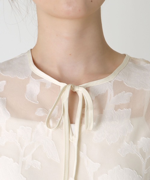 カットジャカードブラウス（シャツ/ブラウス）｜Jines（ジネス）