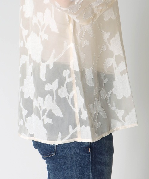 カットジャカードブラウス（シャツ/ブラウス）｜Jines（ジネス）